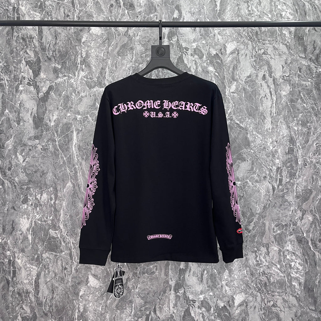 Chrome Hearts Men's Long-Sleeve T-shirt Sweatshirt K8019