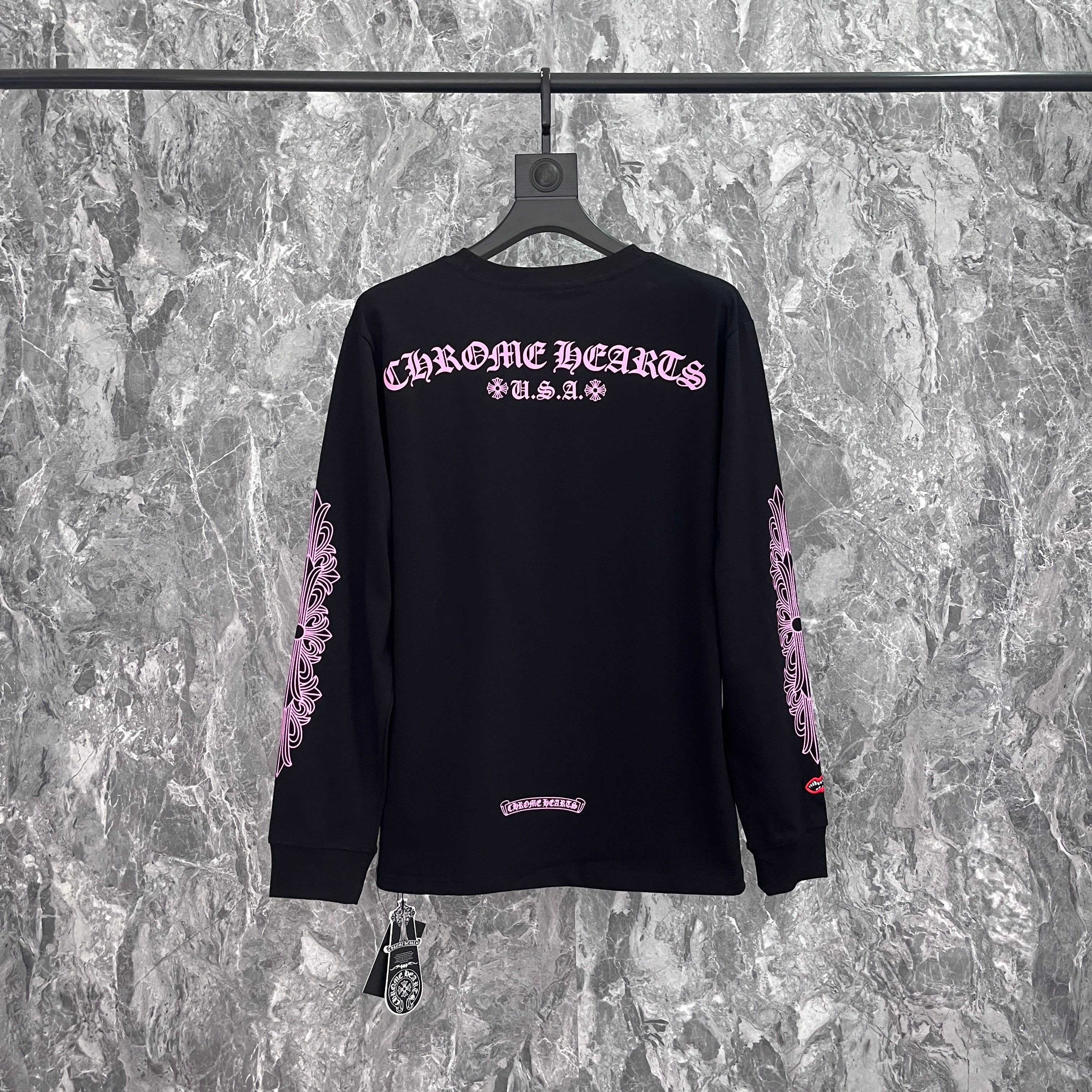 Chrome Hearts Men's Long-Sleeve T-shirt Sweatshirt K8019