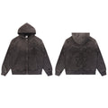 Vale Forever Olive Skull Script Hoodie – Vintage Graphic Streetwear