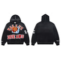 Vale Forever Blue Racing Skull Hoodie – Graphic Streetwear