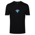 BLACK TEE MIAMI CIRCLE LOGO