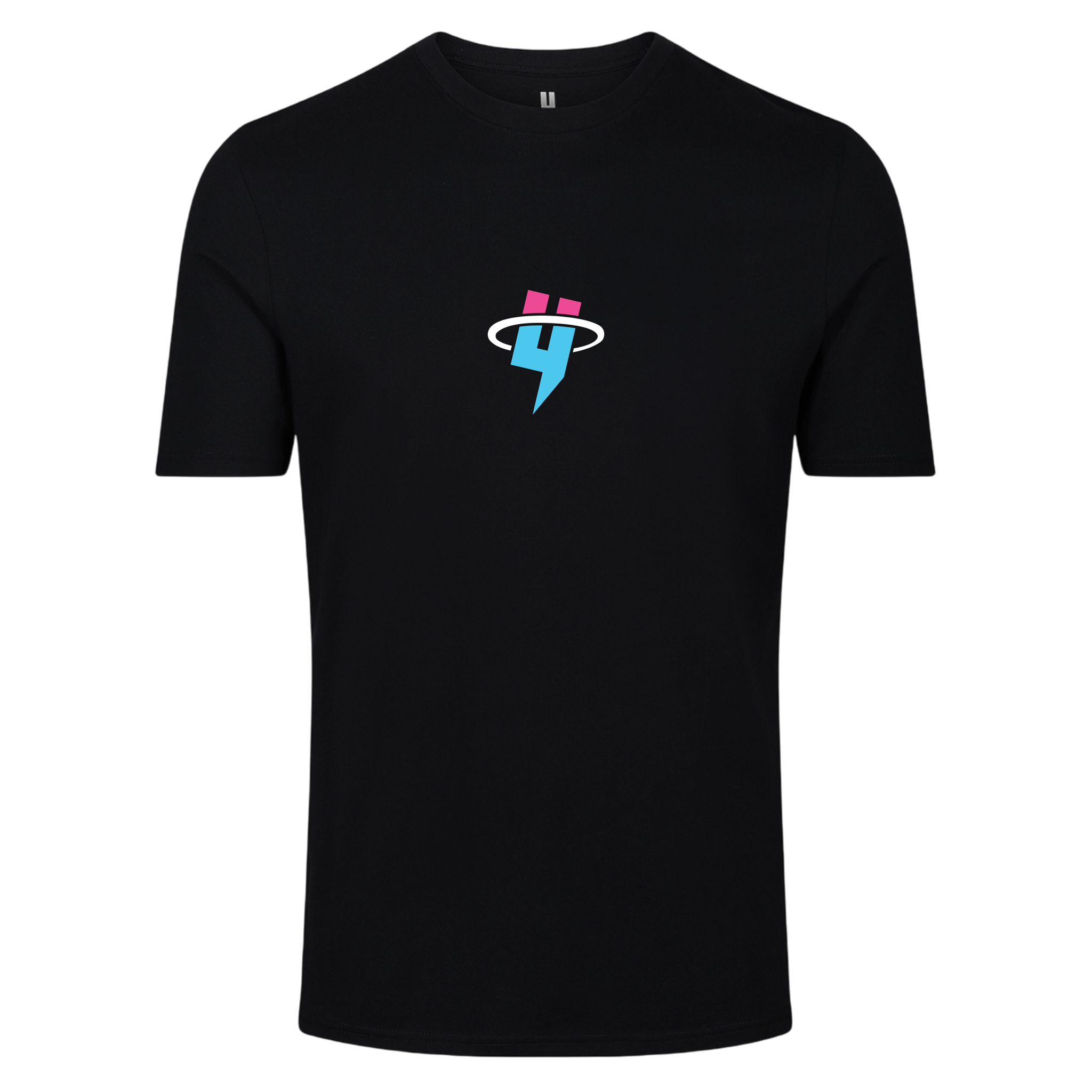 BLACK TEE MIAMI CIRCLE LOGO