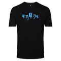 BLACK TEE FIVE Y LOGO BABY BLUE