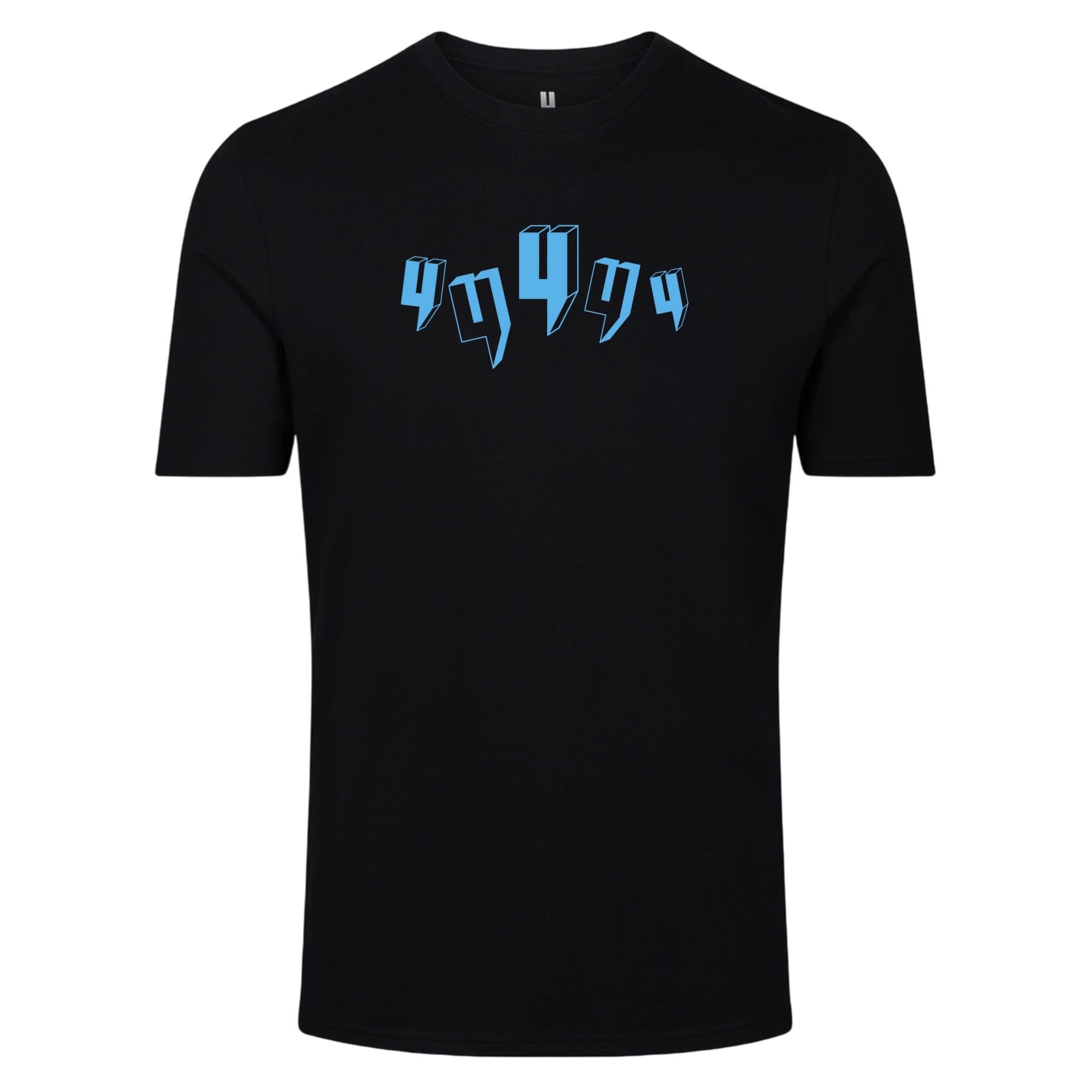 BLACK TEE FIVE Y LOGO BABY BLUE
