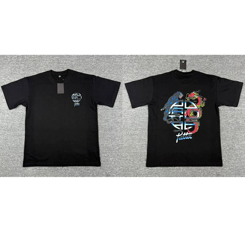 Patta Multi Color Art Collage Graphic Short Sleeve T-shirt Unisex