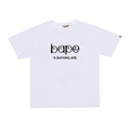 BAPE Style Lettering Logo Short-Sleeve Tee - White