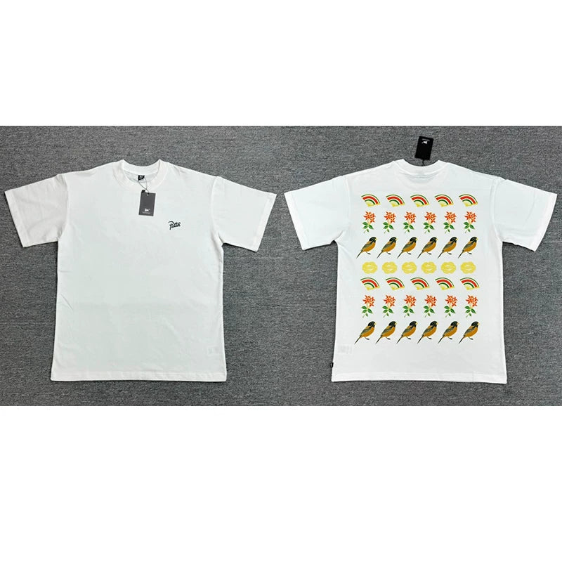 Patta Stacked Fruit Graphic White Short Sleeve T-shirt Unisex