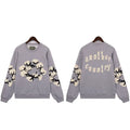 "Denim Tears" Another Country Cotton Wreath Oversized Grey Sweatshirt