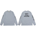Gallery Dept. Sleeve Print DÉPT. de la GALERIE Long Sleeve T-Shirt - Light Grey