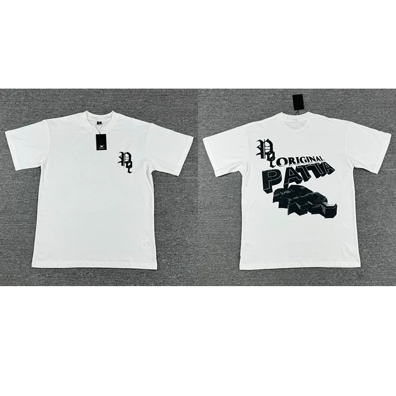 Patta Bold Letter Graphic White Short Sleeve T-Shirt Unisex