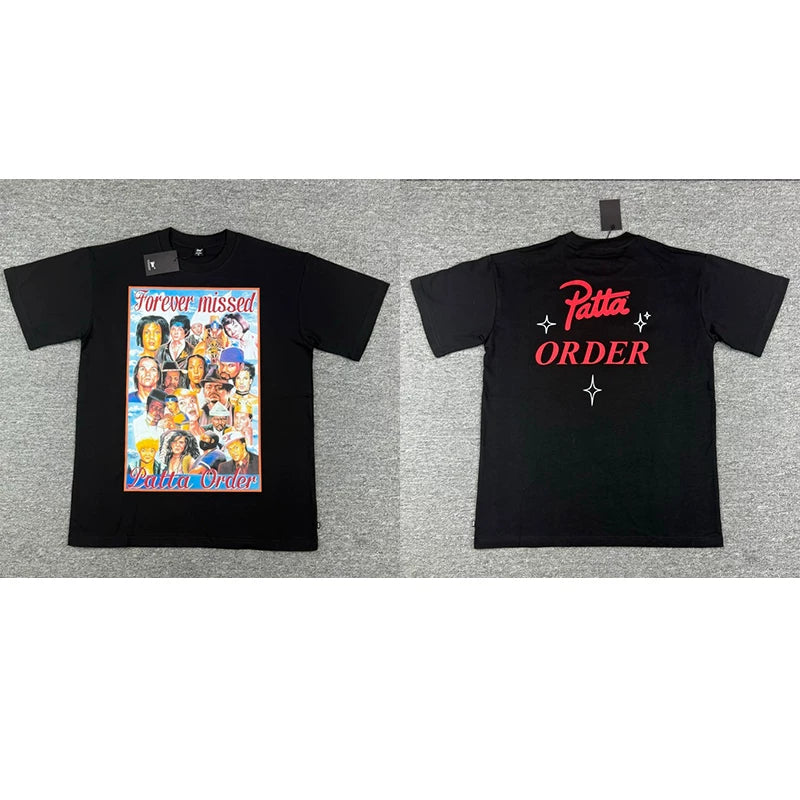 Patta Retro Poster Order Script Short Sleeve T-shirt Unisex