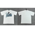 Patta Blue Script Logo White Short Sleeve T-Shirt Unisex