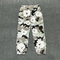 "Denim Tears" Grey & Sage Camo Floral Pattern Oversized Sweatpants