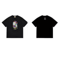 BAPE Style Cartoon Graffiti Graphic Short-Sleeve Tee - Black
