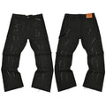 Gallery Dept. Spray Stripe & Paint Splatter Black Cargo Pants