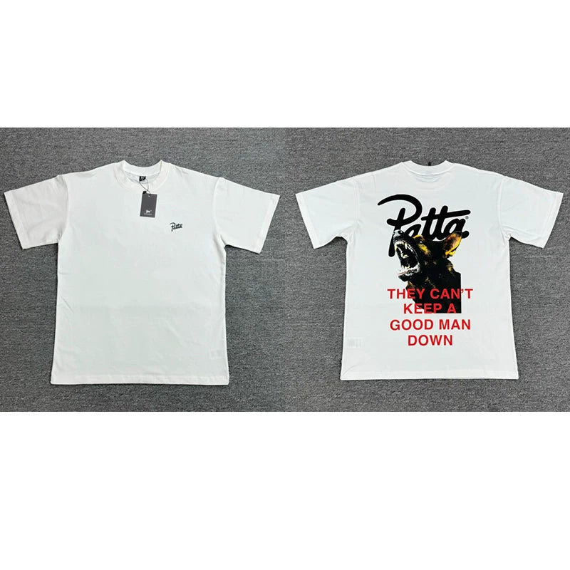 Patta Quote Script Graphic White Short Sleeve T-Shirt Unisex