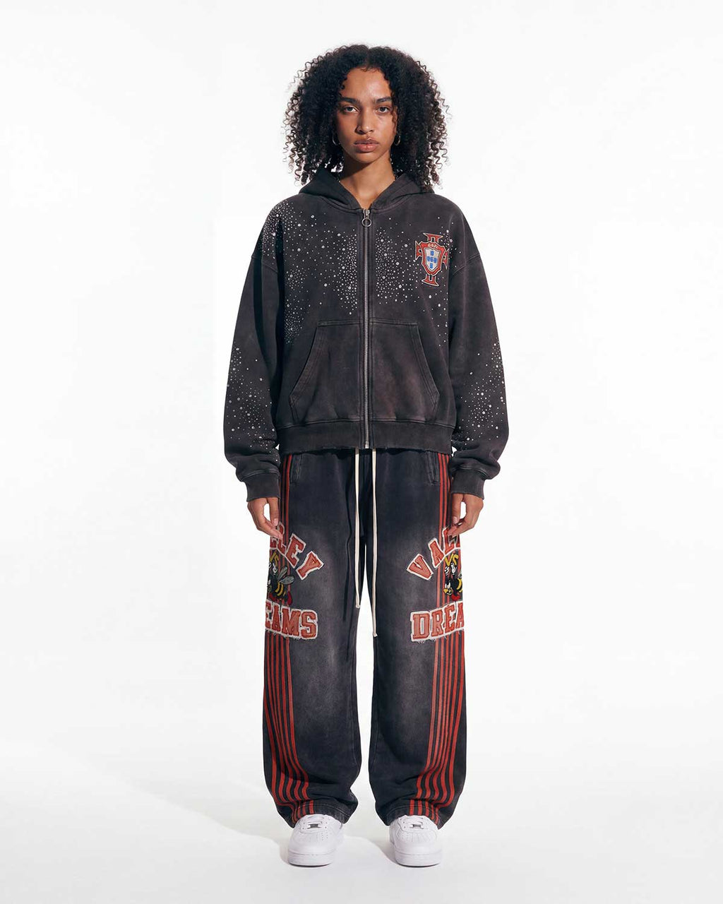 Vale Forever Pluto Cluster Zip Up Hoodie Black