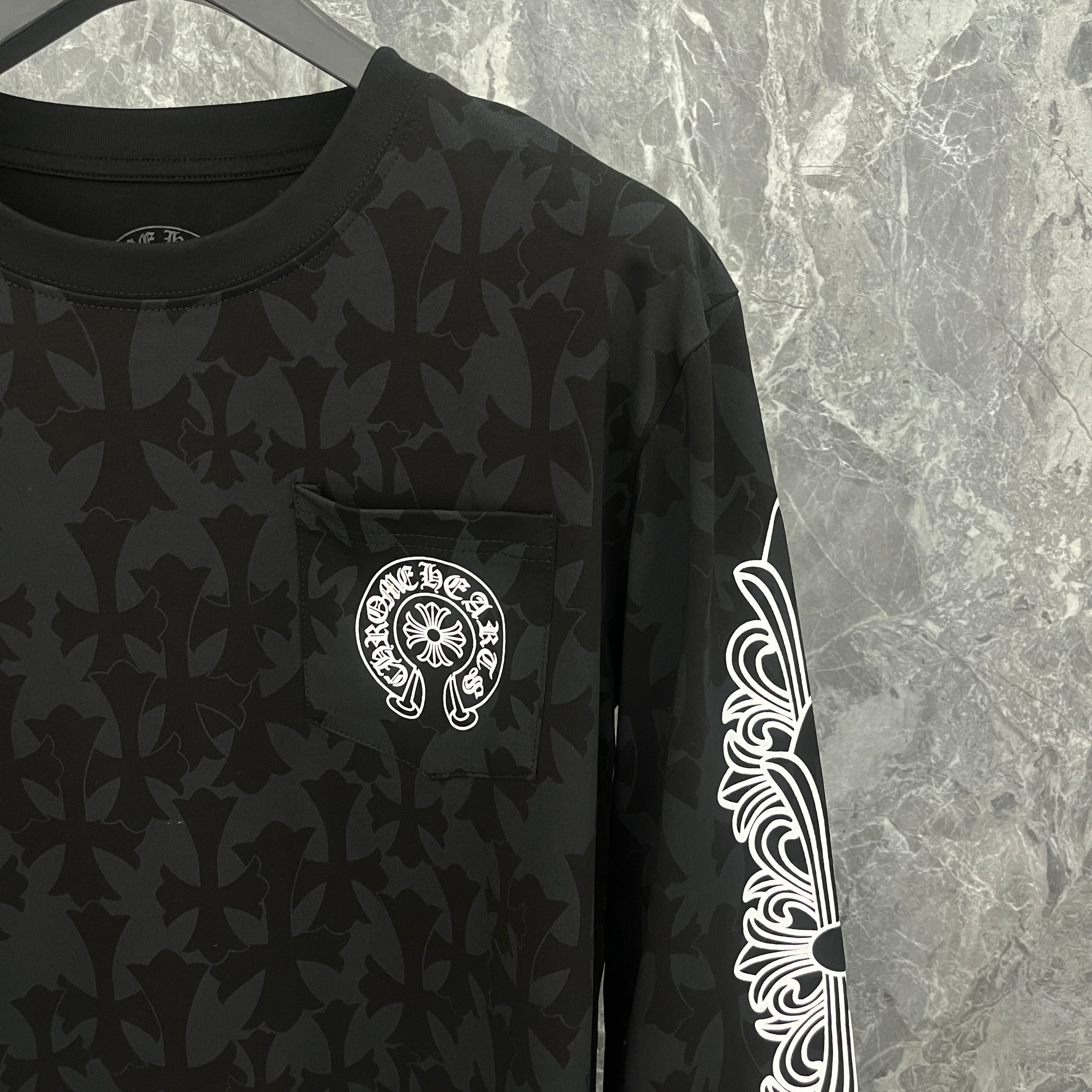 Chrome Hearts Men's Long-Sleeve T-shirt Sweatshirt K9019