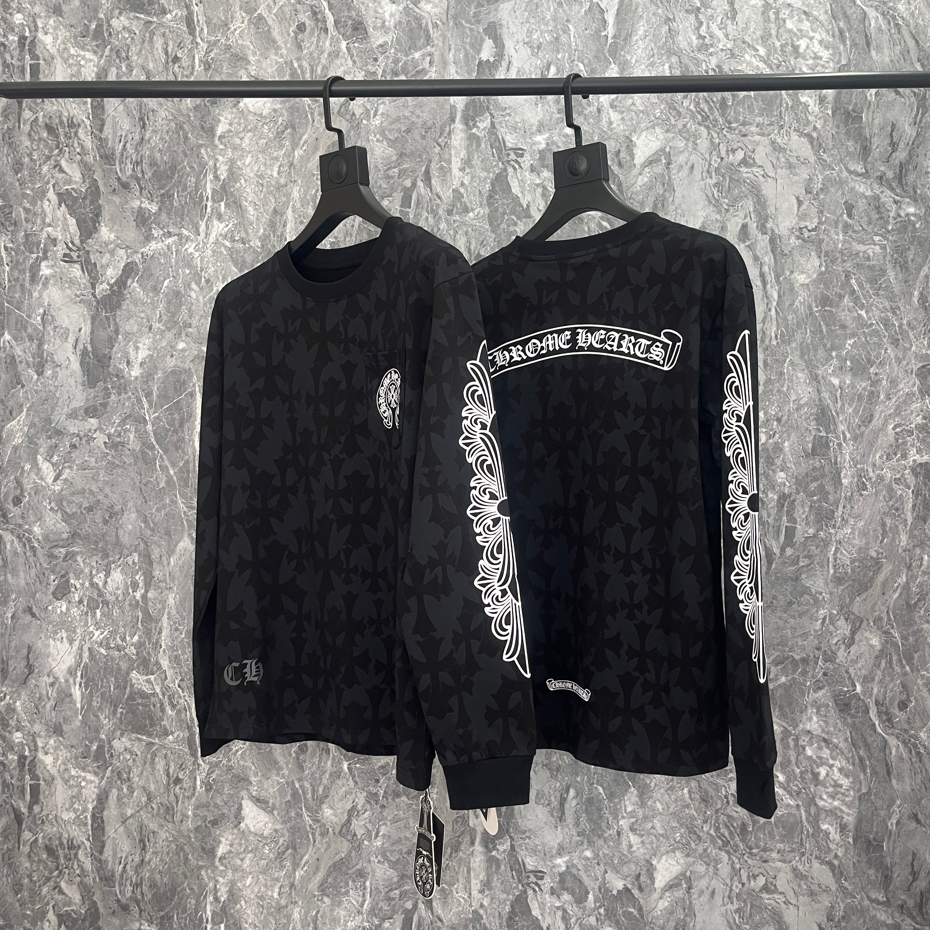 Chrome Hearts Men's Long-Sleeve T-shirt Sweatshirt K9019